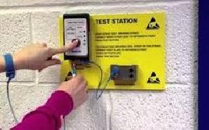 Wall Plated end Station ESD Testing Meter