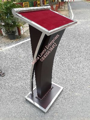 Stainless Steel & Wooden Podium