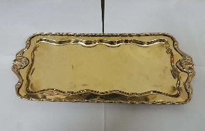 brass tray with border