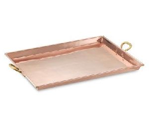 copper rectangular trays
