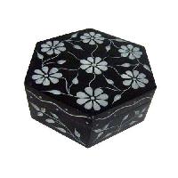 Black Marble Stone Box