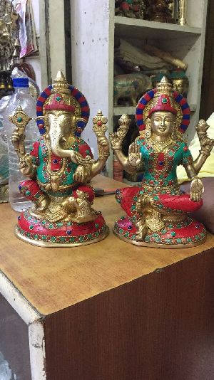 Brass Laxmi n Ganesha