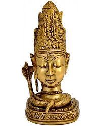 Brass Shiva Head Statue