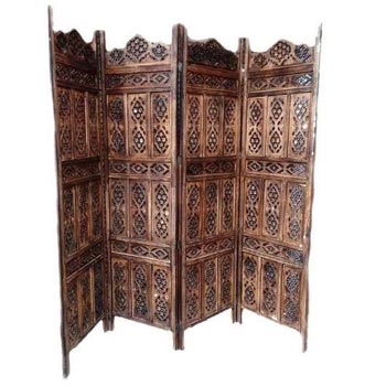 Carved Wooden Panel Screen