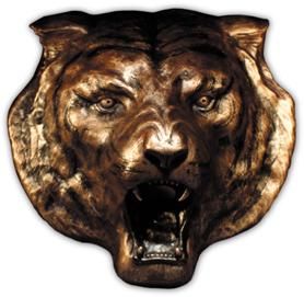 Tiger Face Sculpture