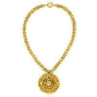 Gold Plated Ganesha Chakra Necklace