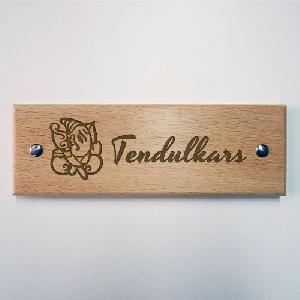 Wooden Name Plate