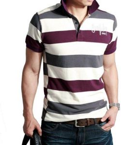 Mens Printed Polo T-Shirt
