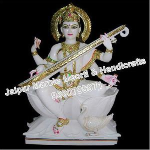 Marble Saraswati Mata Statues