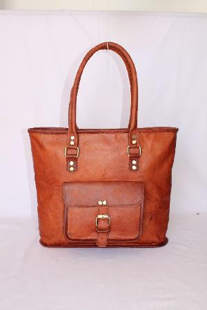 Ladies Leather Tote Hand Bags