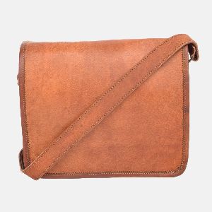 15" Handmade Vintage Leather Messenger Bag Bloggs