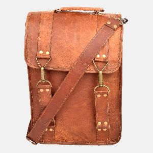 15" Leather Shoulder Bag For Laptop Or Daily Essentials