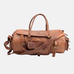 22" Handmade Leather Travel And Weekend Bag
