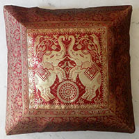 5 Dark Red Traditional Cushion Pillow Cover
