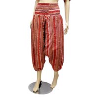 Casual Aladdin Afghani Pant in Cotton Fabric with Elastic Waist  Pants