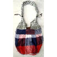 Cotton Canvas Boho Hobo Handcrafted with Fringes Indian Sling Cross Body Long Shoulder Bag