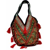 Cotton Canvas Multi Color Embroidery Work Beautiful Design Handcrafted Indian Vintage Banjara Bag