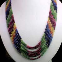 Ruby Emerald Sapphire Necklaces