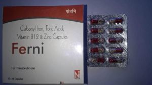 Carbonyl Iron 100 Mg. Folic Acid 1.5 Mg. Vitamin B12 15 Mcg,  , Zinc Sulphate 61.8 Mg