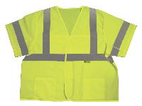 Class 3 Safety Vest With Silver Stripes