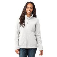 Ladies Wind-Resistant Full-Zip Fleece Jacket