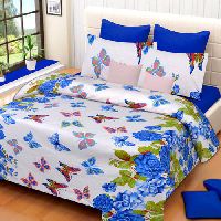 Butterfly Print Cotton Bed Sheets