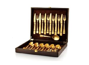 Original 22 Carat Gold Plated Cutlery Set