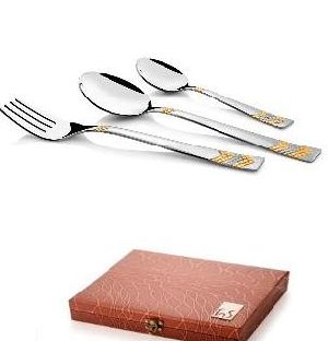 Raga 22 Carat Gold Plated Cutlery Set