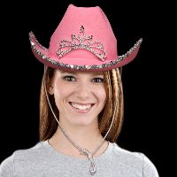 Pink Rhinestone Western Cowboy Hat