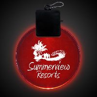 Red 2 1/2" Light-Up LED Glow Medallion