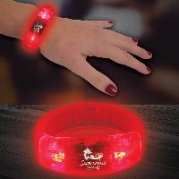 Red 8" Light Up LED Glow Bangle Bracelet
