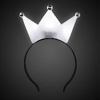 White LED Crown Headband