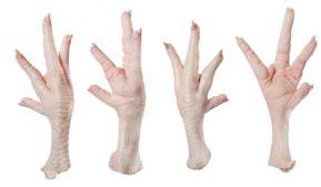 frozen chicken feet
