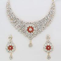 american diamond necklace set