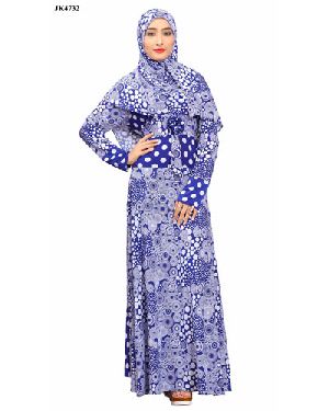 Blue Long Sleeve abaya