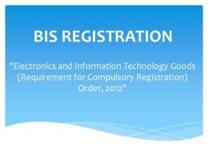 Electronics Goods Compulsory Registration