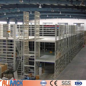 Q235 steel Multi-level Platform Warehouse Rack