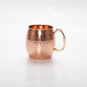 Hammered Barrel Copper Mug