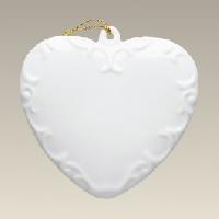 Embossed Heart Shape Ornament