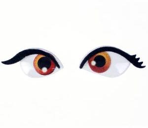 Felt Eyelash Colorful Wiggly Plastic Eye