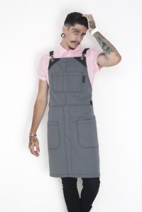 BACK APRON - NICKEL GRAY CANVAS