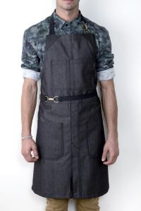 NO TIE - SPLIT-LEG APRON - GRAPHITE JEANS