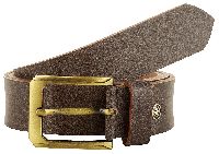 Wood Brown Color Leather Belt
