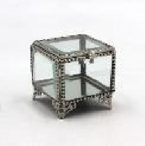 Brass & Glass Square Boxes