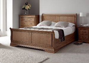 wooden bed