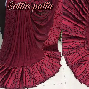 Satin Patta Sarees