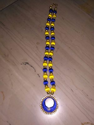 Silk Thread Pendant Necklace