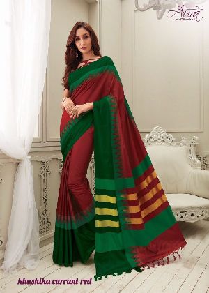 cotton silk border design sarees