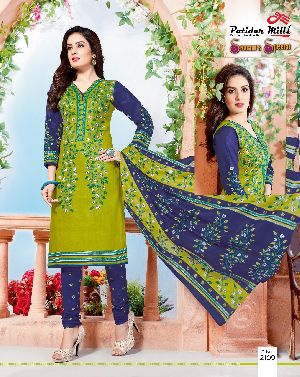 patidar mills vol21 seasons special cotton churidar printed suits