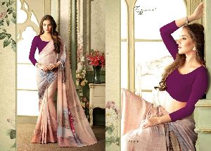 silken vol5 georgette printed sarees